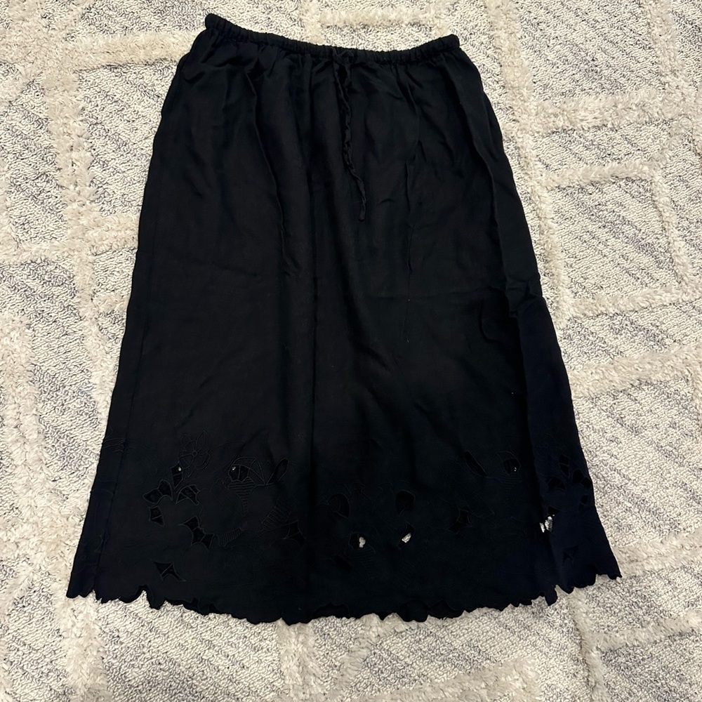 Linen Blend Skirt